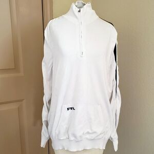 Ralph Lauren Golf navy gold pullover half zip M